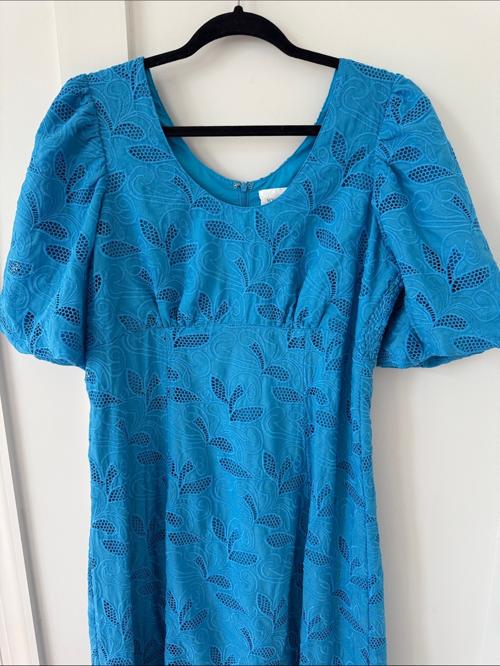 Tuckernuck HYACINTH HOUSE Azure Eyelet Ainsley Midi Dress Size L - Picture 4 of 13